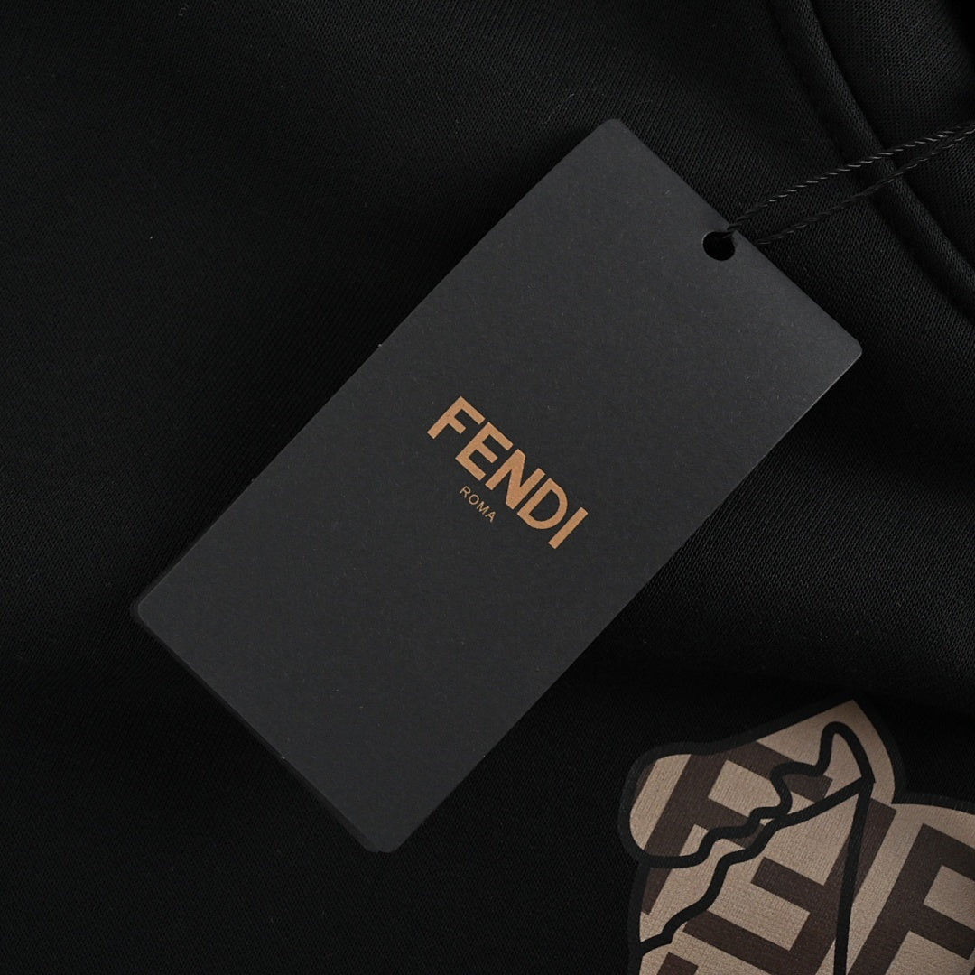 Fendi Hoodie 161 - Black - view 5