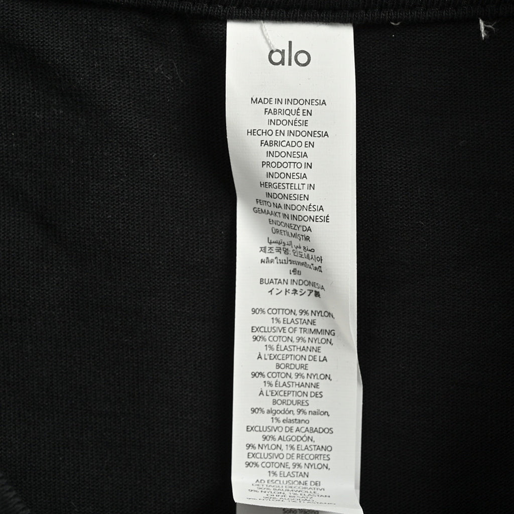 ALO Yoga T-Shirt 028 - Black - view 5
