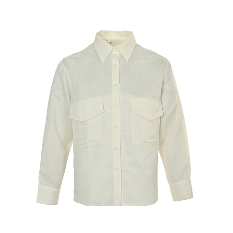 ALO Yoga Linen Shirt 025 - Cream - view 2