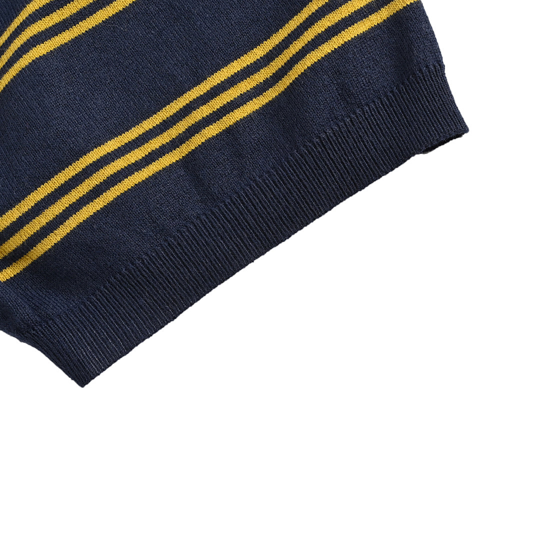 Miu Miu Polo Shirt 205 - Navy / Tan - view 3