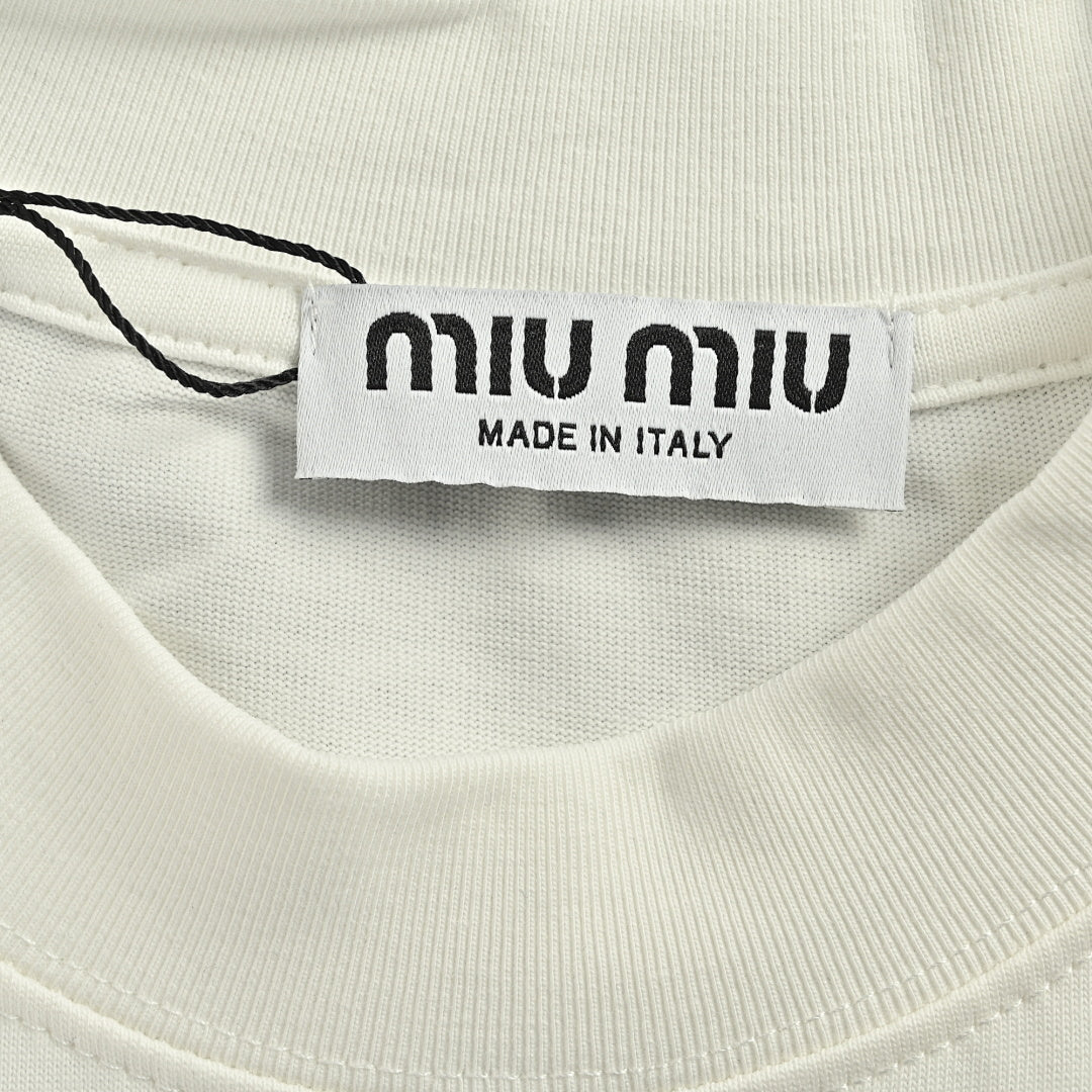Miu Miu T-Shirt 202 - White - view 5