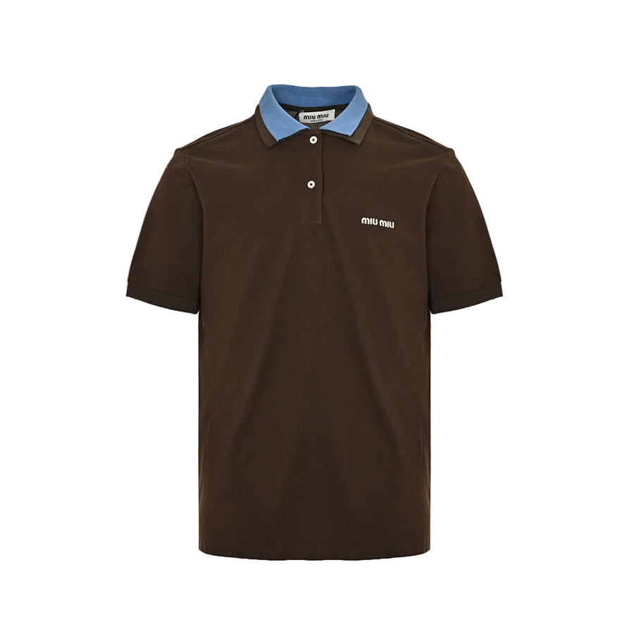 Miu Miu Polo Shirt 197 - Brown - view 2