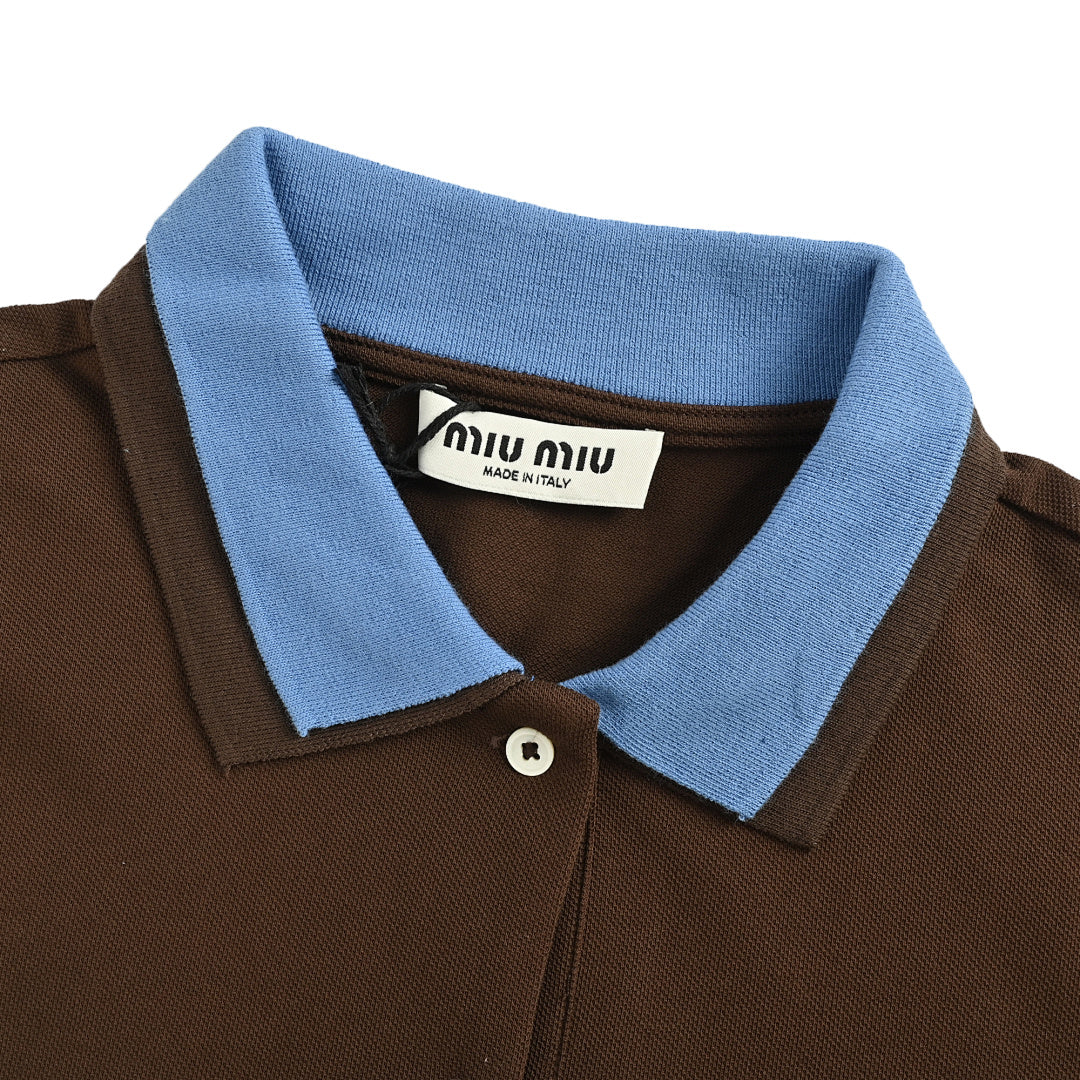 Miu Miu Polo Shirt 197 - Brown - view 6