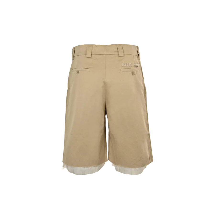 Miu Miu Shorts 195 - Tan - view 1
