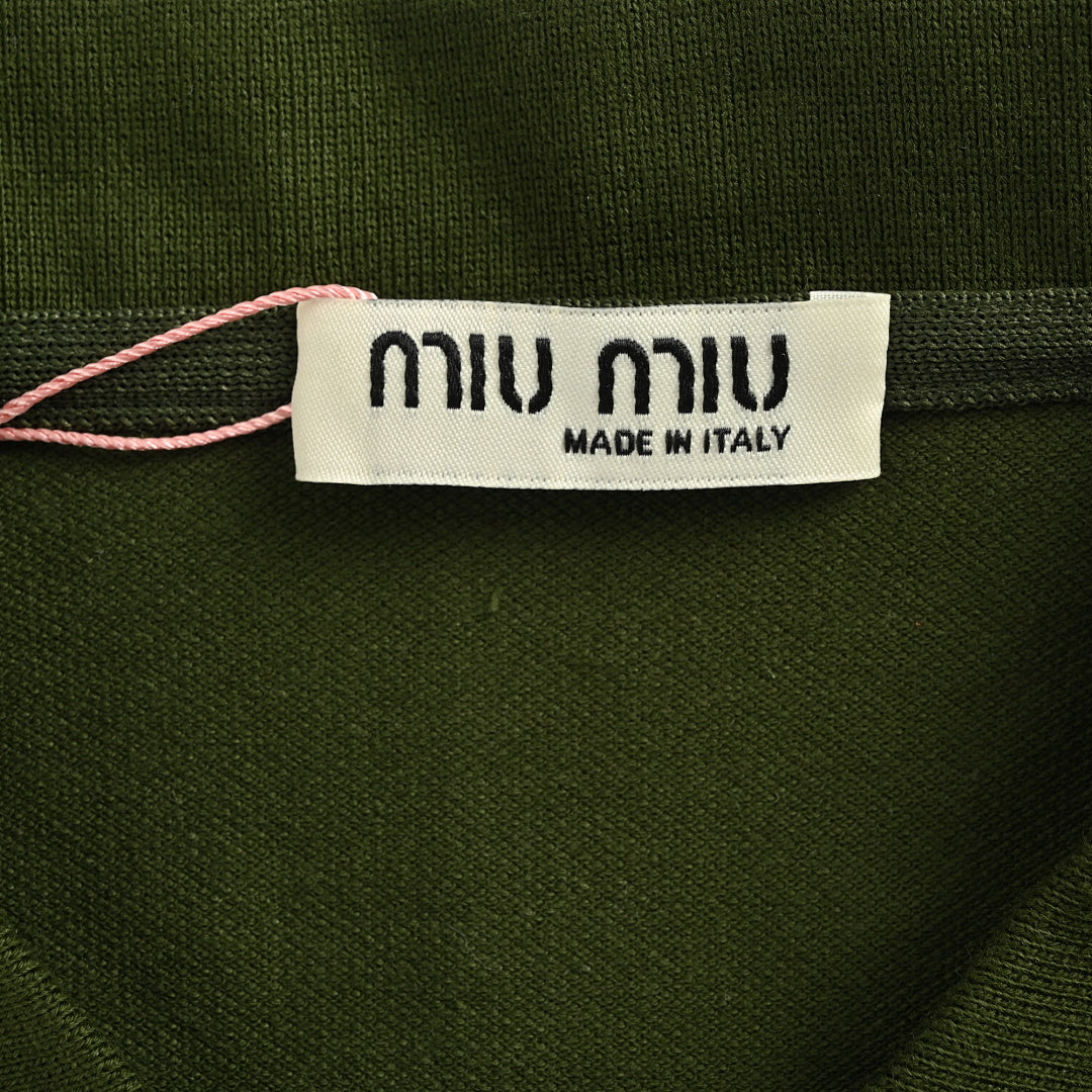 Miu Miu Polo Shirt 182 - Olive - view 4