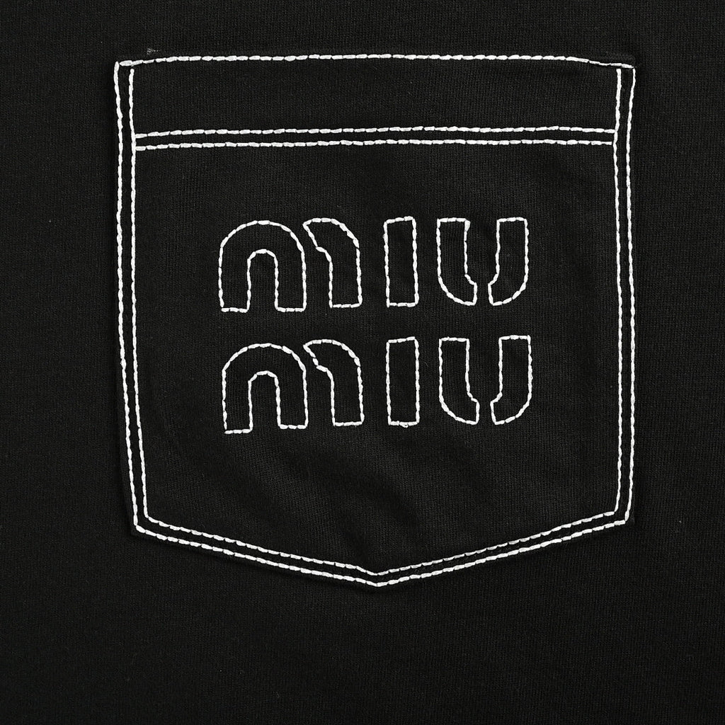 Miu Miu T-Shirt 035 - Black - view 4