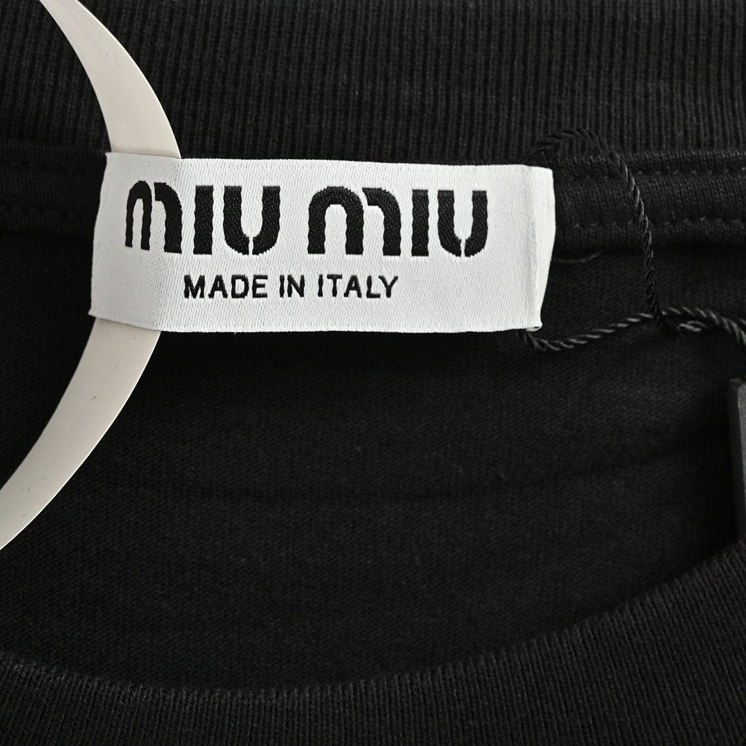 Miu Miu T-Shirt 035 - Black - view 5