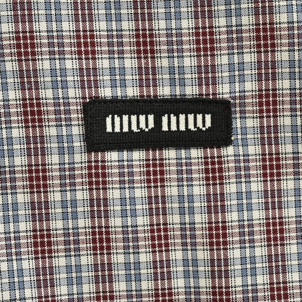 Miu Miu Shirt 180 - Gray Plaid - view 4