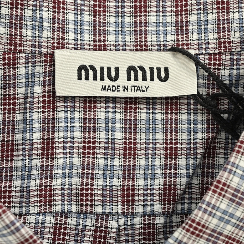 Miu Miu Shirt 180 - Gray Plaid - view 5