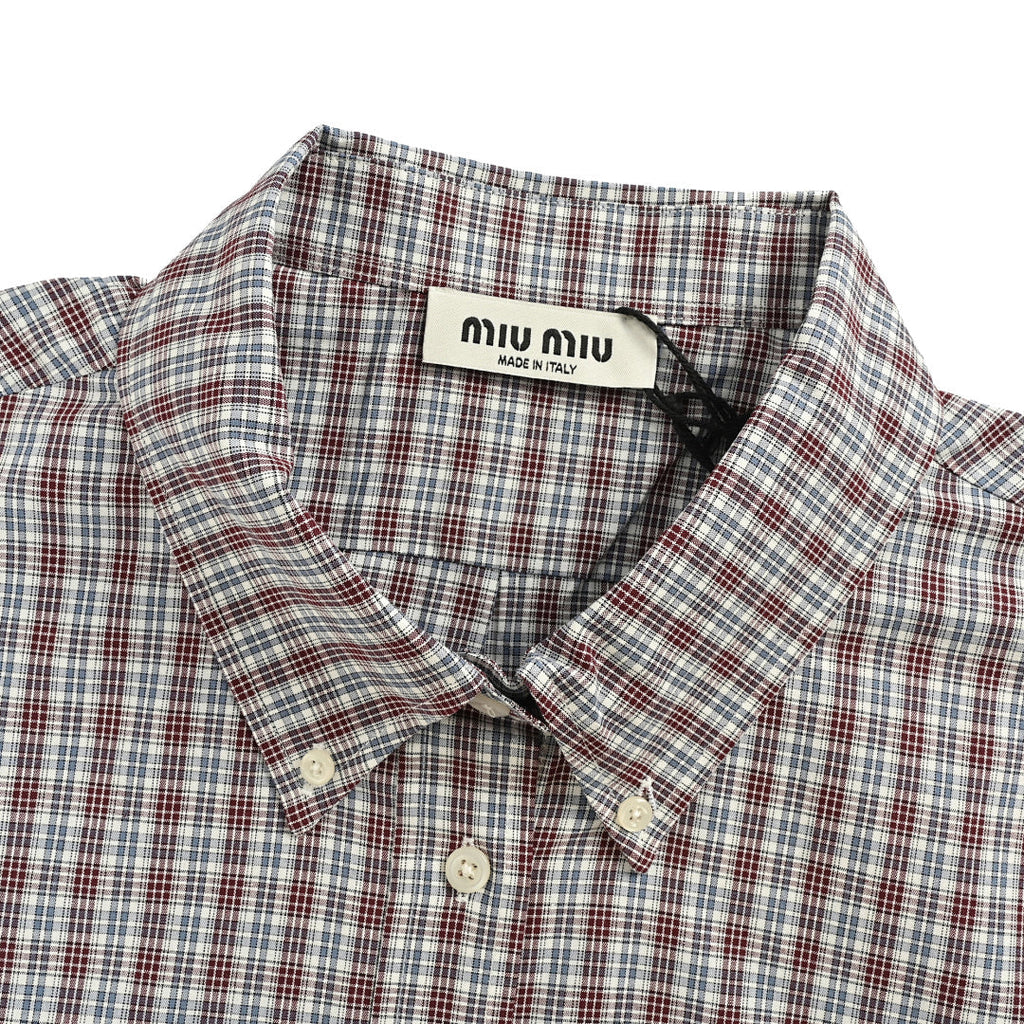 Miu Miu Shirt 180 - Gray Plaid - view 6
