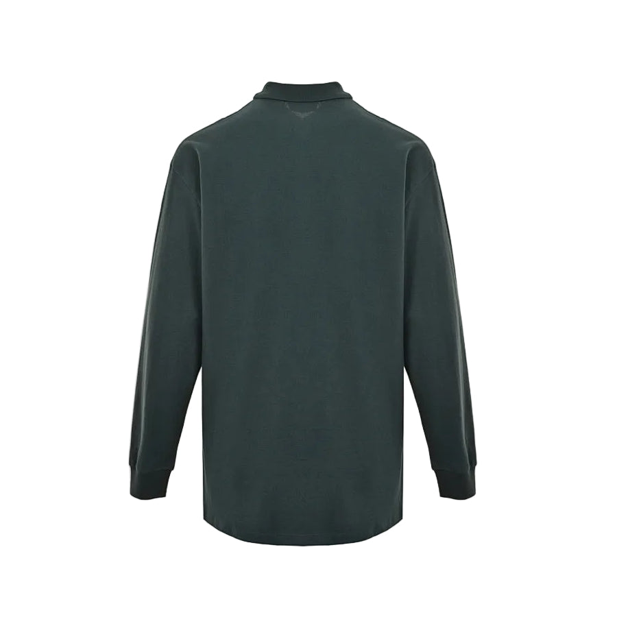 Miu Miu Long-Sleeve Polo 176 - Dark Green - view 1