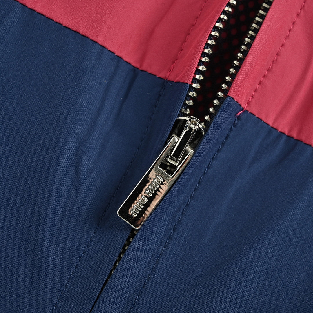 Miu Miu Jacket 175 - Navy / Red - view 4