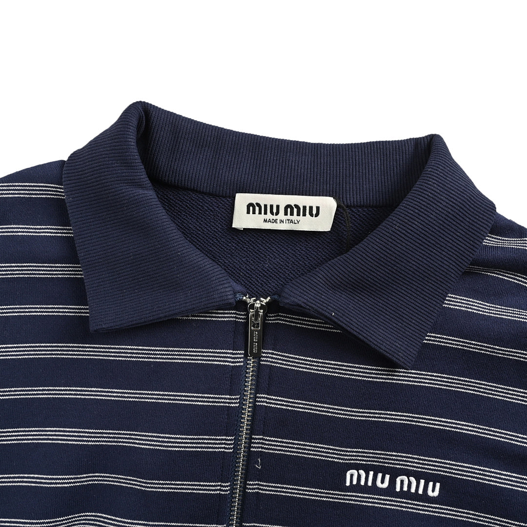 Miu Miu Sweatshirt 171 - Navy / White - view 6