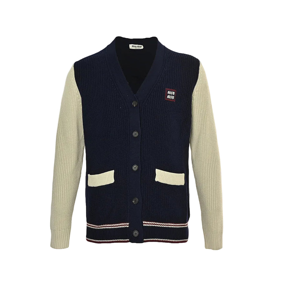 Miu Miu Sweater 165 - Navy / Cream - view 2