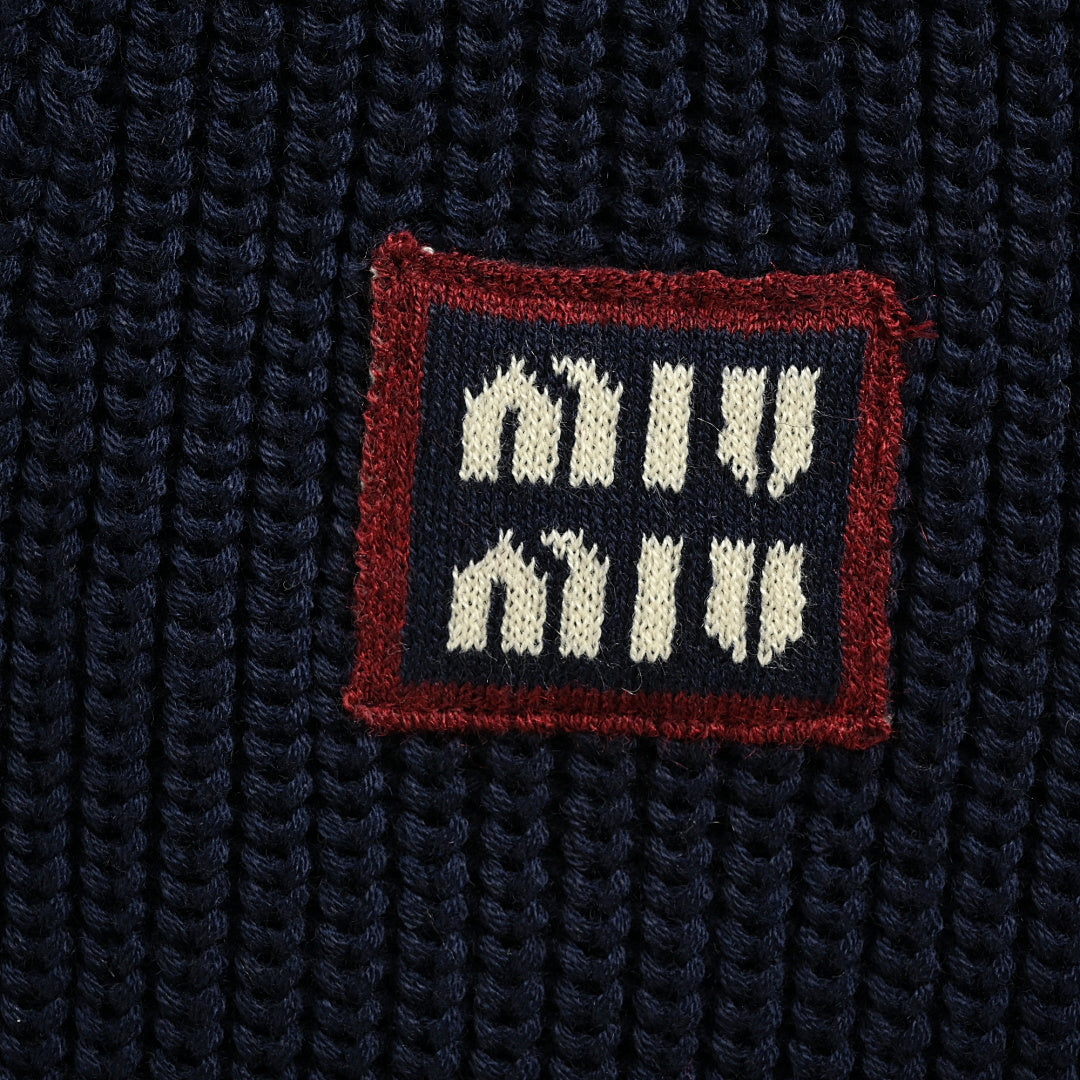 Miu Miu Sweater 165 - Navy / Cream - view 4
