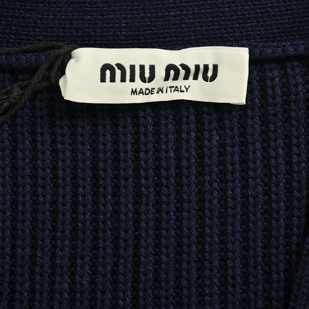 Miu Miu Sweater 165 - Navy / Cream - view 5