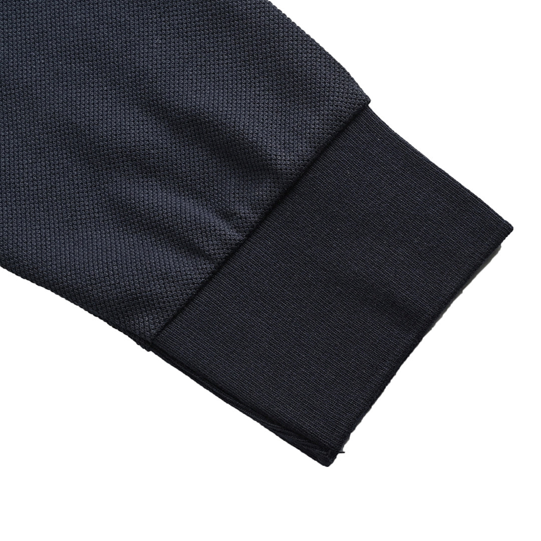 Miu Miu Long-Sleeve Polo 163 - Navy - view 3