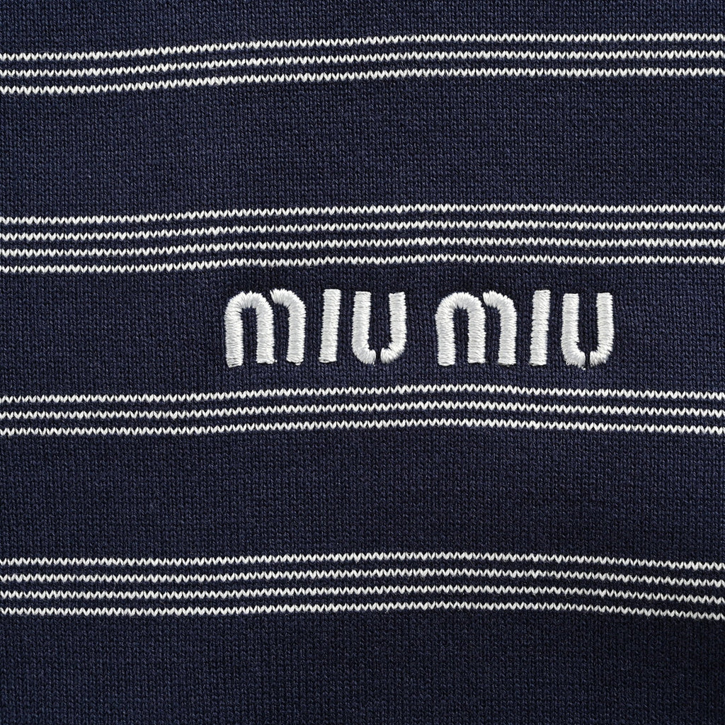 Miu Miu Sweatshirt 161 - Navy / White - view 4