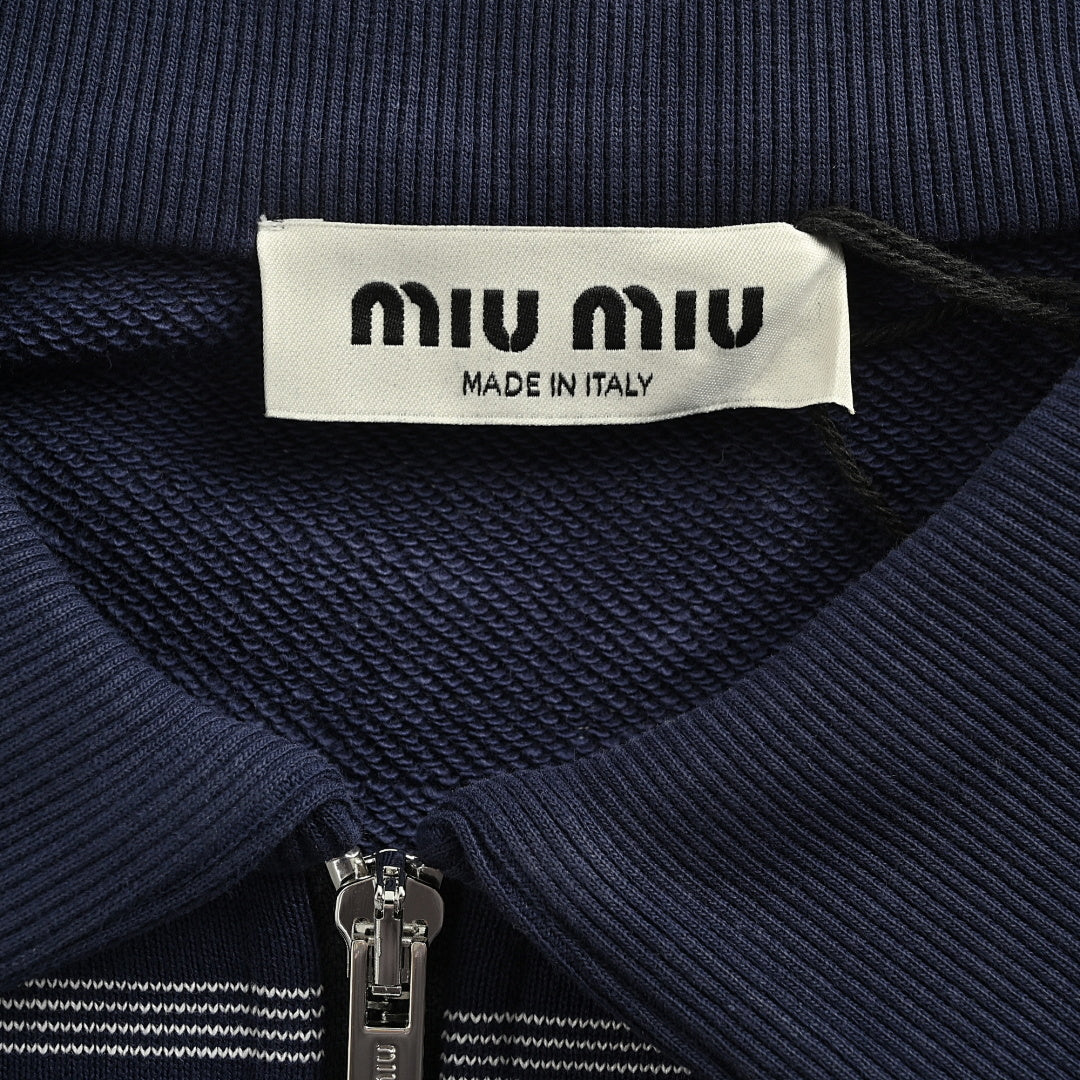 Miu Miu Sweatshirt 161 - Navy / White - view 5