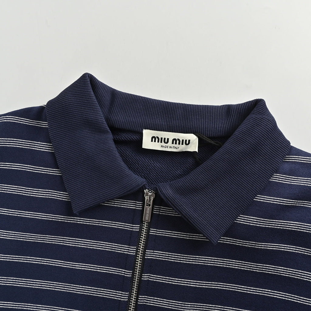 Miu Miu Sweatshirt 161 - Navy / White - view 6