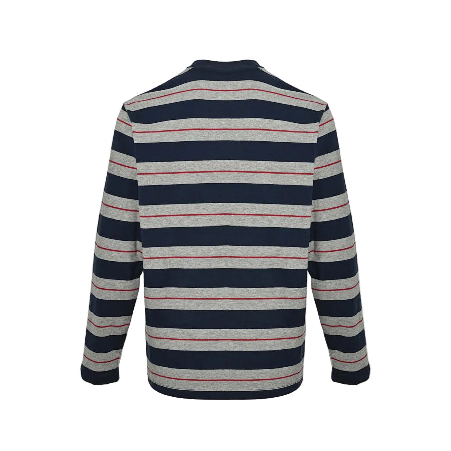 Miu Miu Long-Sleeve T-Shirt 159 - Navy / Beige / Pink - view 1