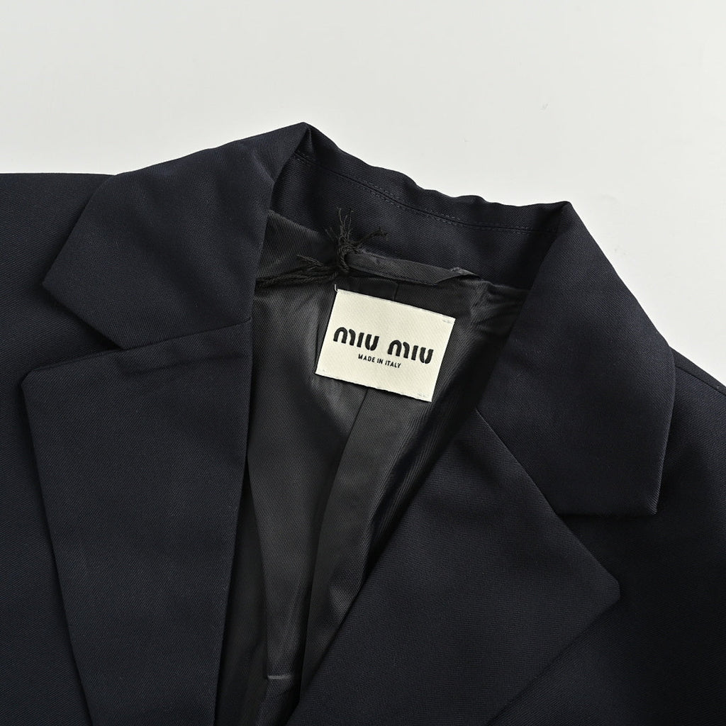 Miu Miu Jacket 158 - Navy - view 6