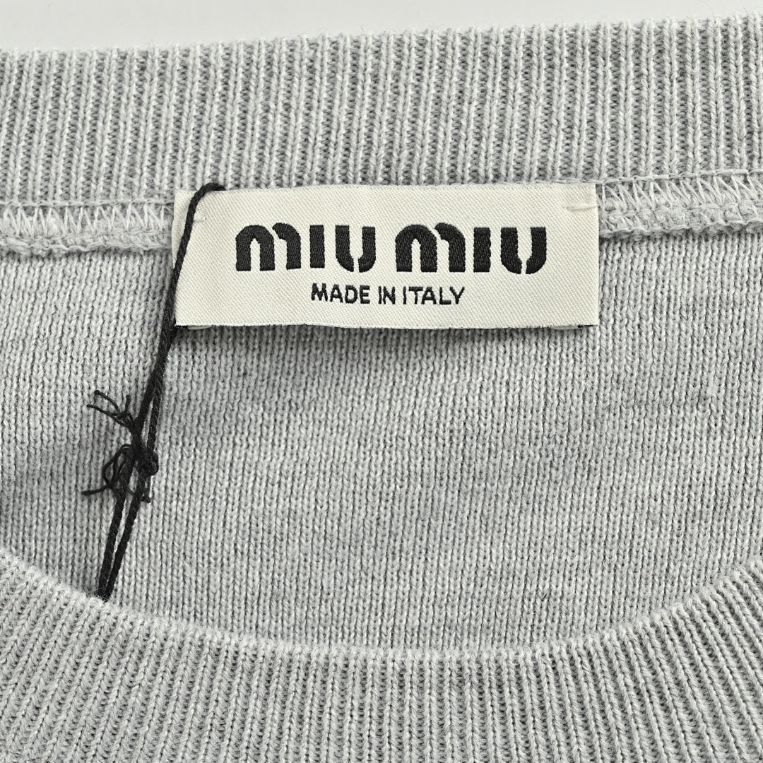 Miu Miu Sweater 156 - Light Gray - view 5