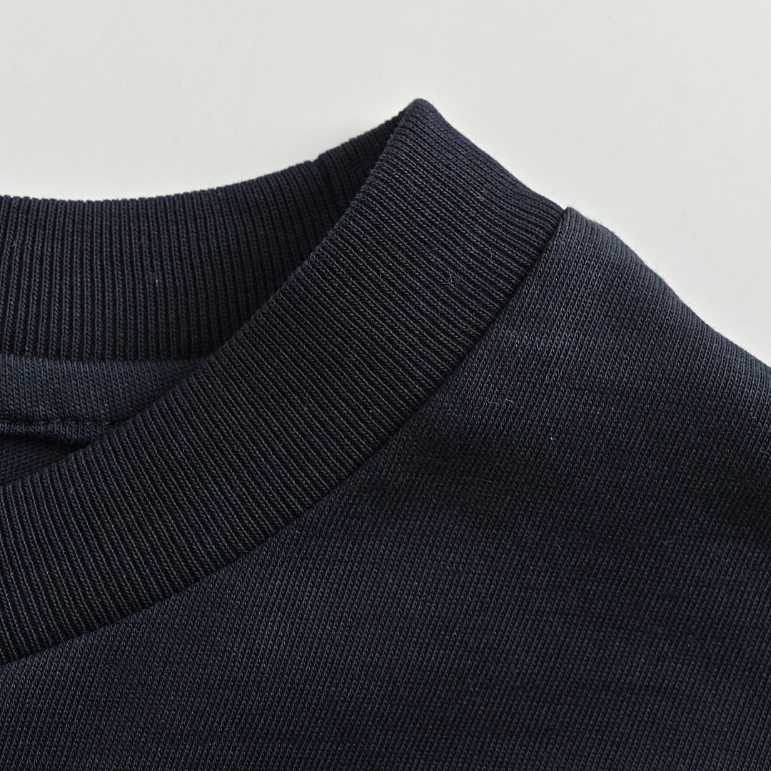 Miu Miu Long-Sleeve T-Shirt 155 - Navy / Brown - view 5