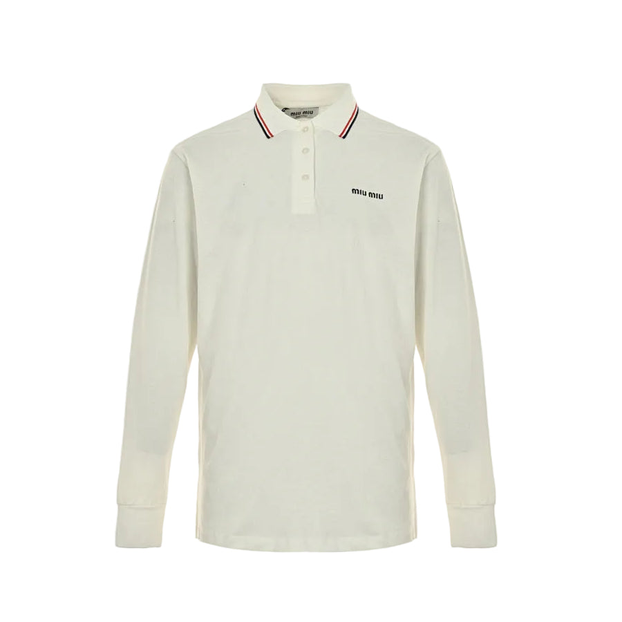 Miu Miu Long-Sleeve T-Shirt 153 - White - view 2
