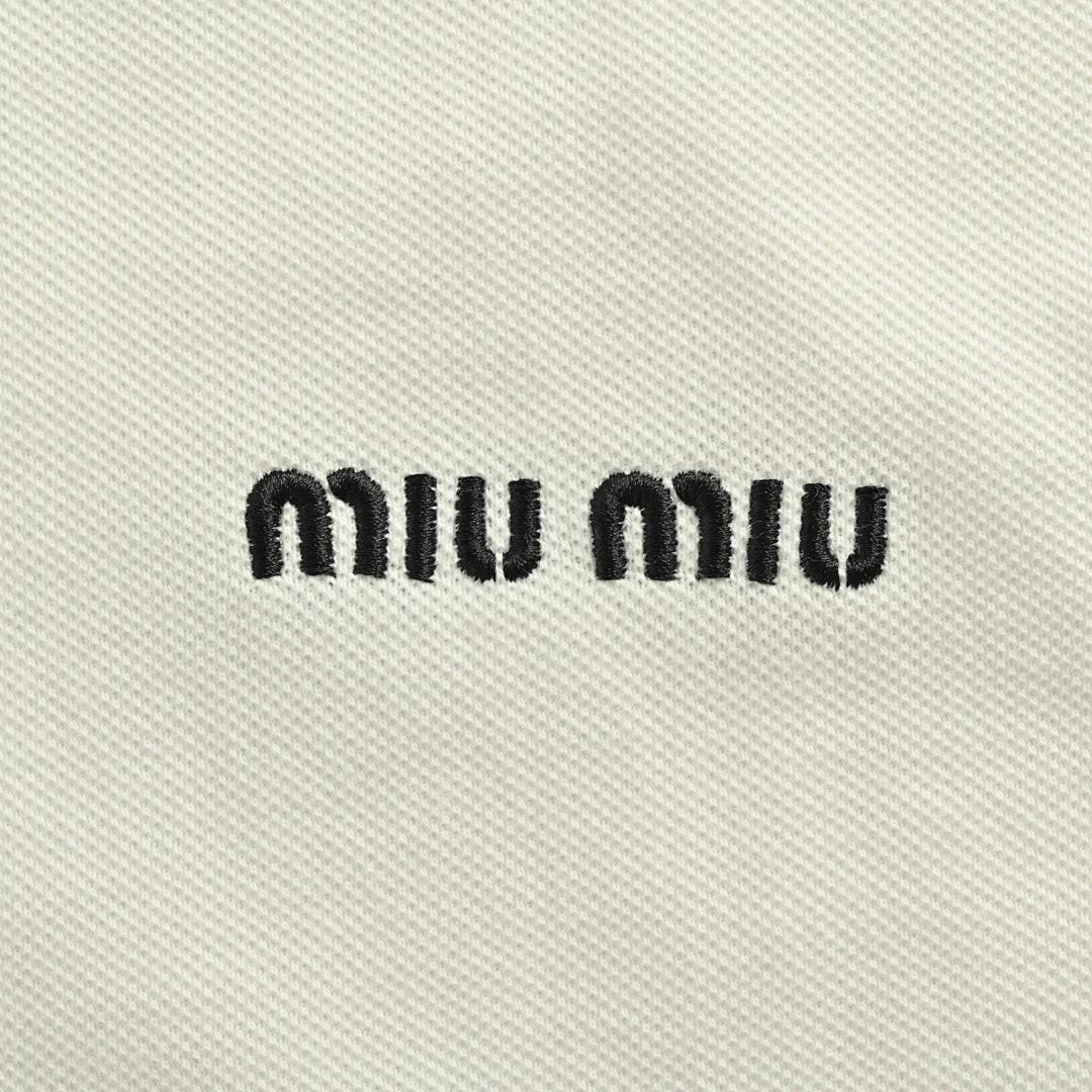 Miu Miu Long-Sleeve T-Shirt 153 - White - view 4