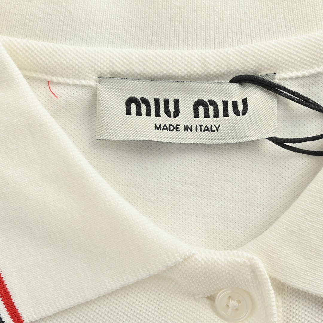 Miu Miu Long-Sleeve T-Shirt 153 - White - view 5