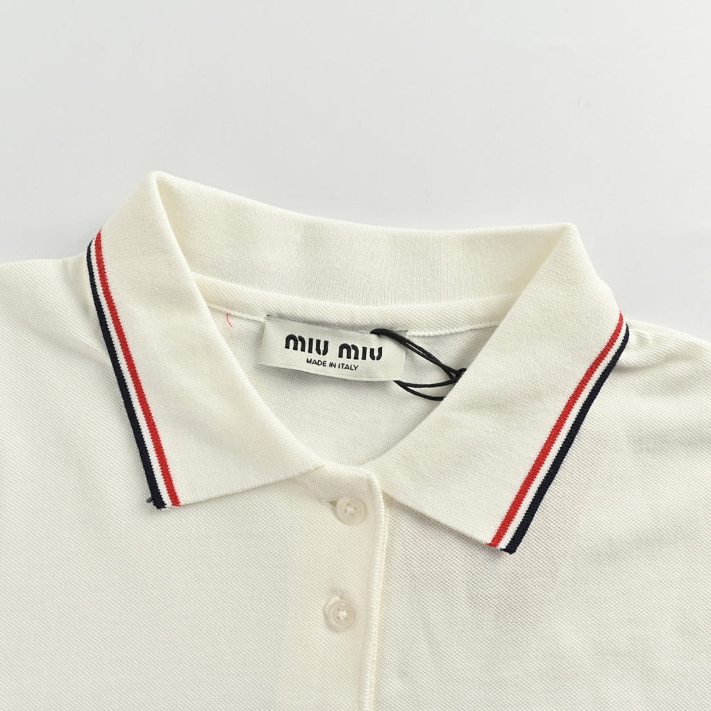 Miu Miu Long-Sleeve T-Shirt 153 - White - view 6