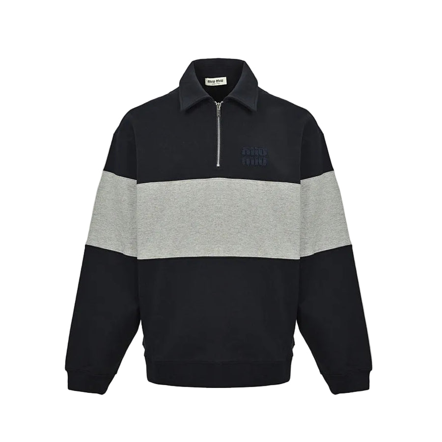 Miu Miu Sweatshirt 150 - Navy / White - view 2