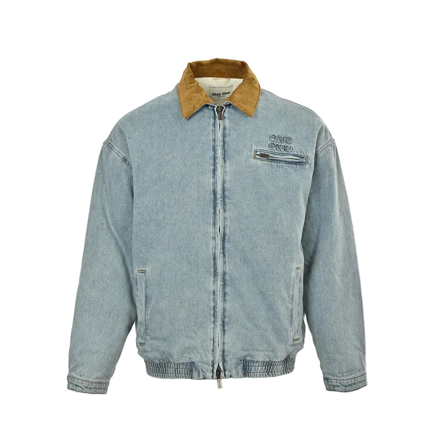 Miu Miu T-Shirt 147 - Light Blue Denim - view 2