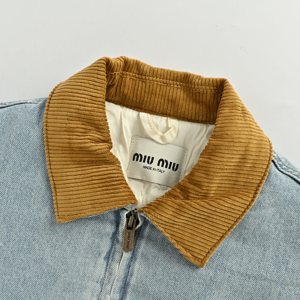 Miu Miu T-Shirt 147 - Light Blue Denim - view 5