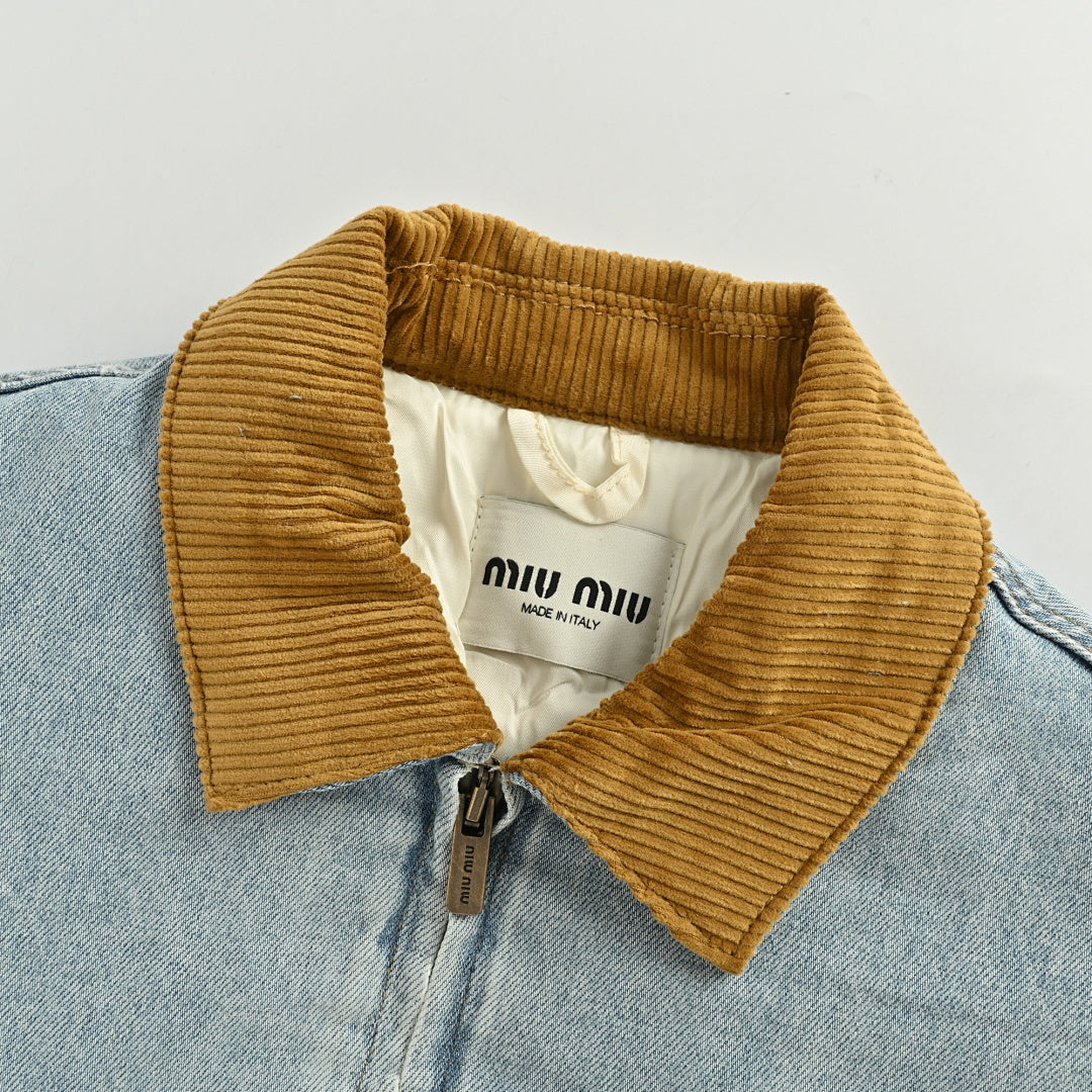 Miu Miu T-Shirt 147 - Light Blue Denim - view 5