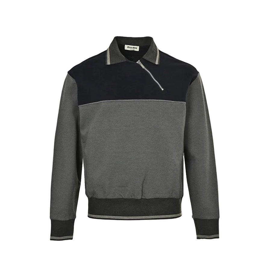 Miu Miu Sweatshirt 128 - Navy / Gray - view 2