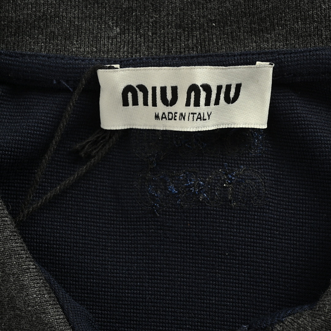 Miu Miu Sweatshirt 128 - Navy / Gray - view 5