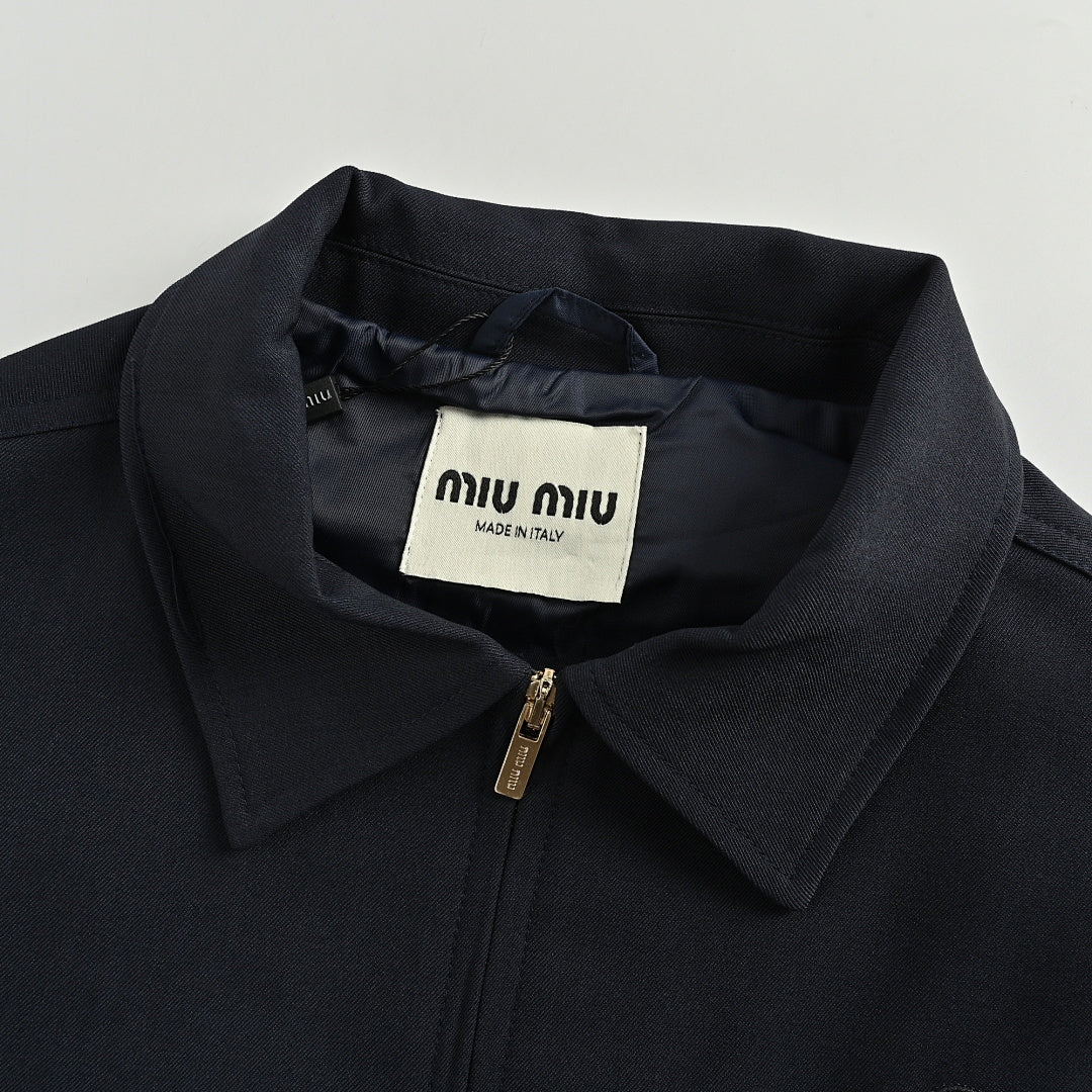 Miu Miu Jacket 122 - Navy - view 6