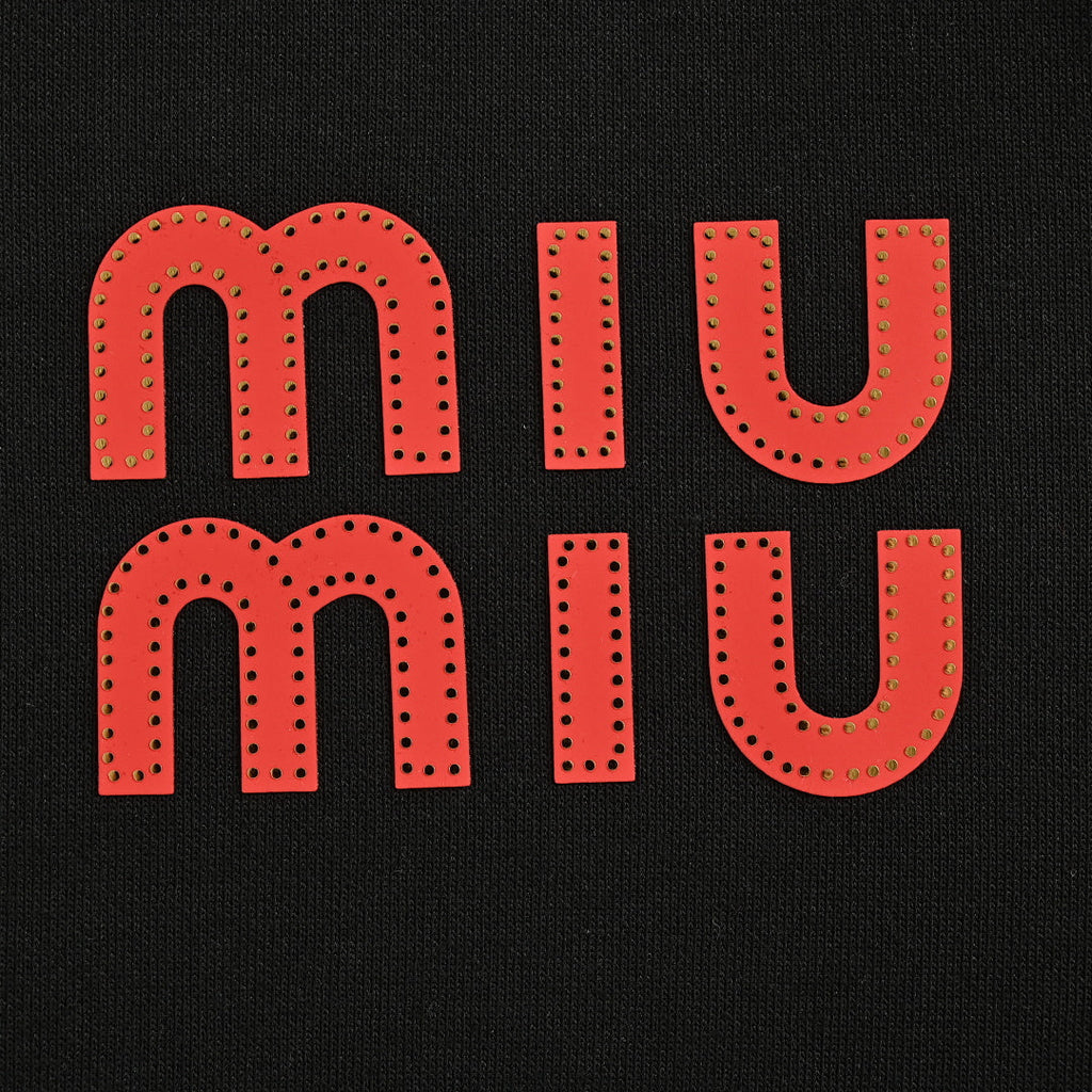 Miu Miu Long-Sleeve T-Shirt 119 - Black / Red - view 4