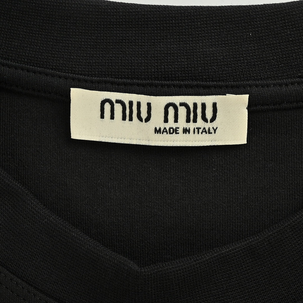 Miu Miu Long-Sleeve T-Shirt 119 - Black / Red - view 5