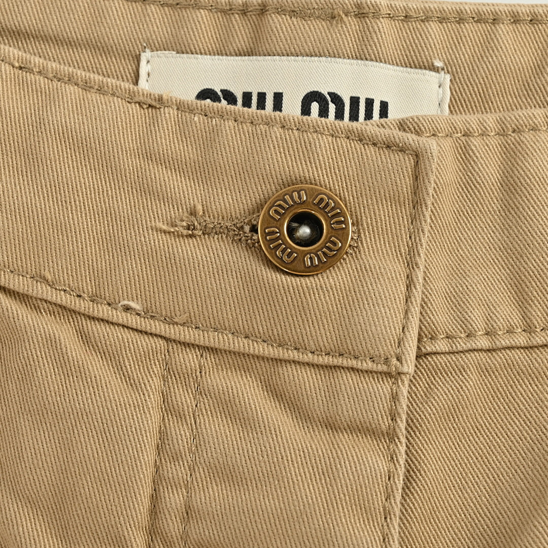 Miu Miu Pants 114 - Tan - view 5