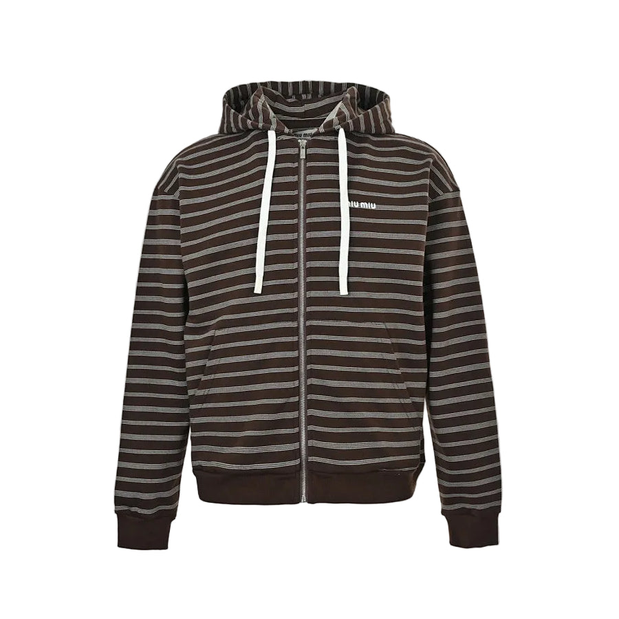 Miu Miu Jacket 108 - Brown / White - view 2