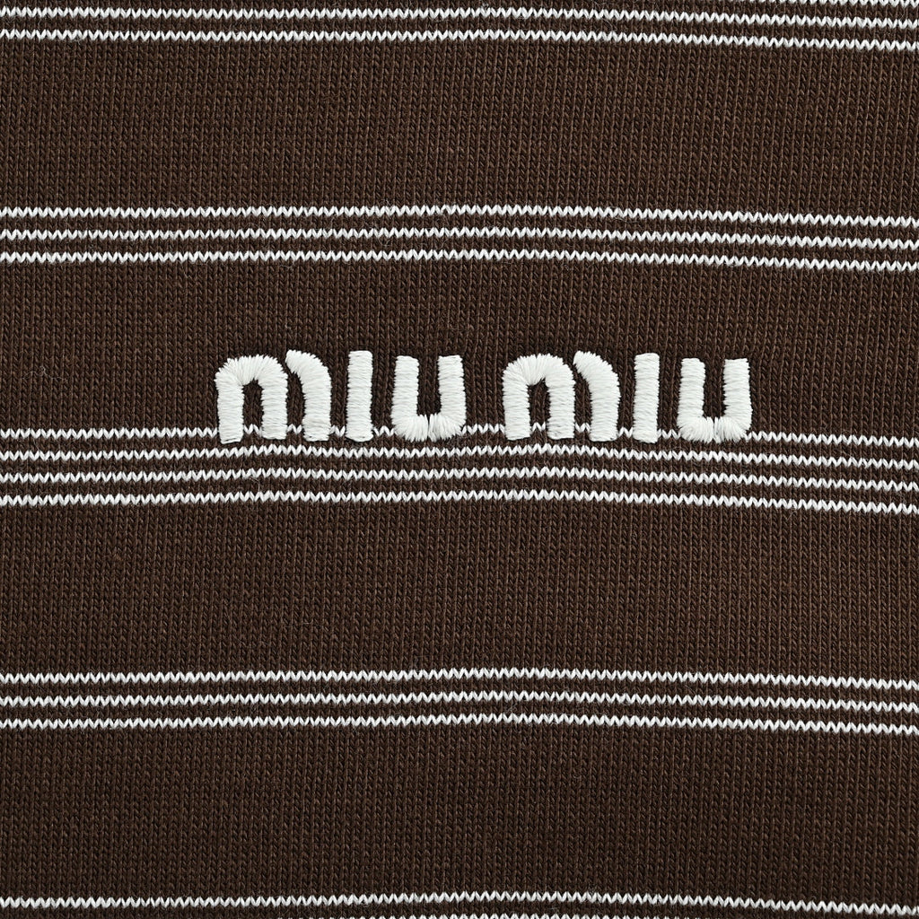 Miu Miu Jacket 108 - Brown / White - view 5