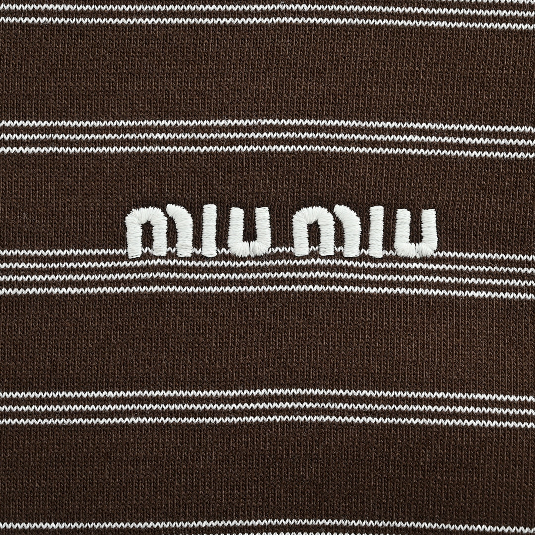 Miu Miu Jacket 108 - Brown / White - view 5