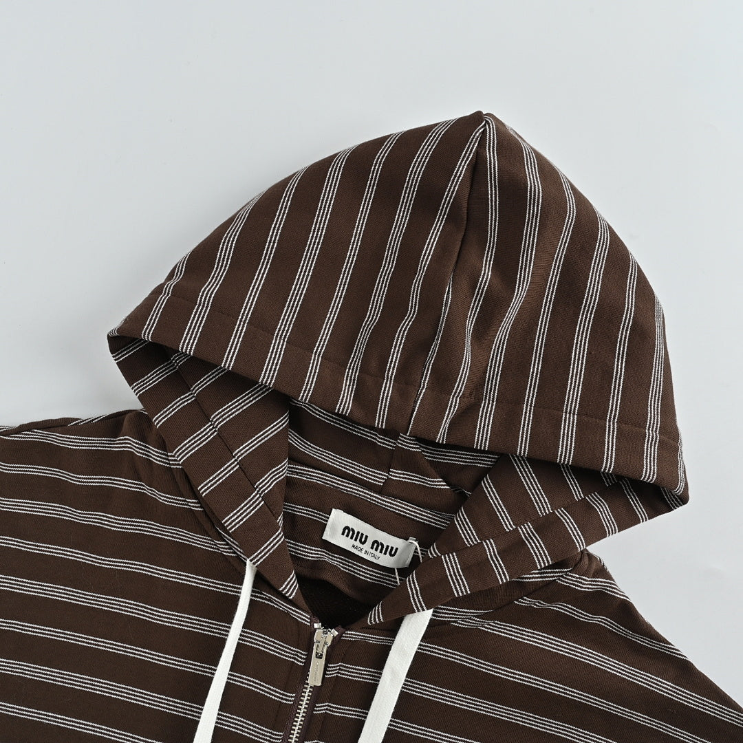 Miu Miu Jacket 108 - Brown / White - view 6