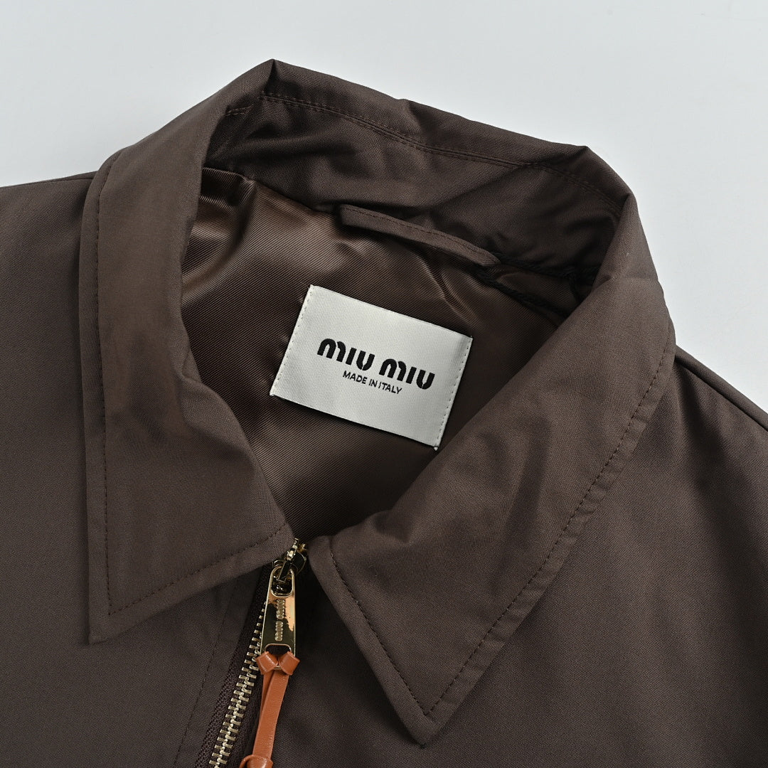 Miu Miu Jacket 104 - Dark Brown - view 6