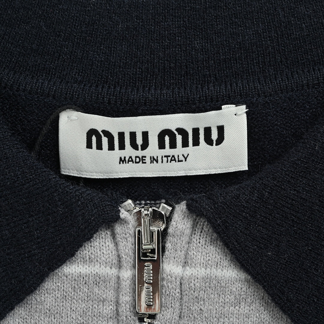 Miu Miu Sweater 100 - Navy / White - view 5