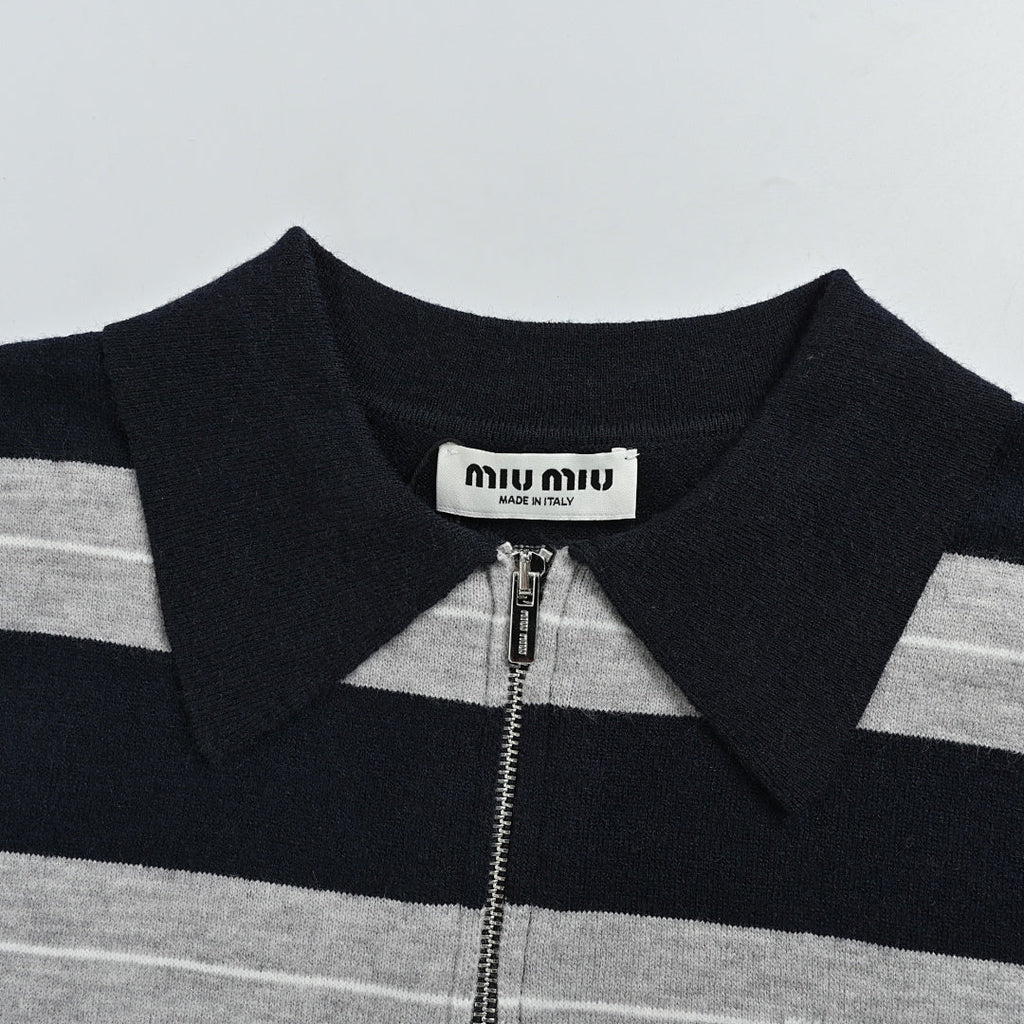 Miu Miu Sweater 100 - Navy / White - view 6