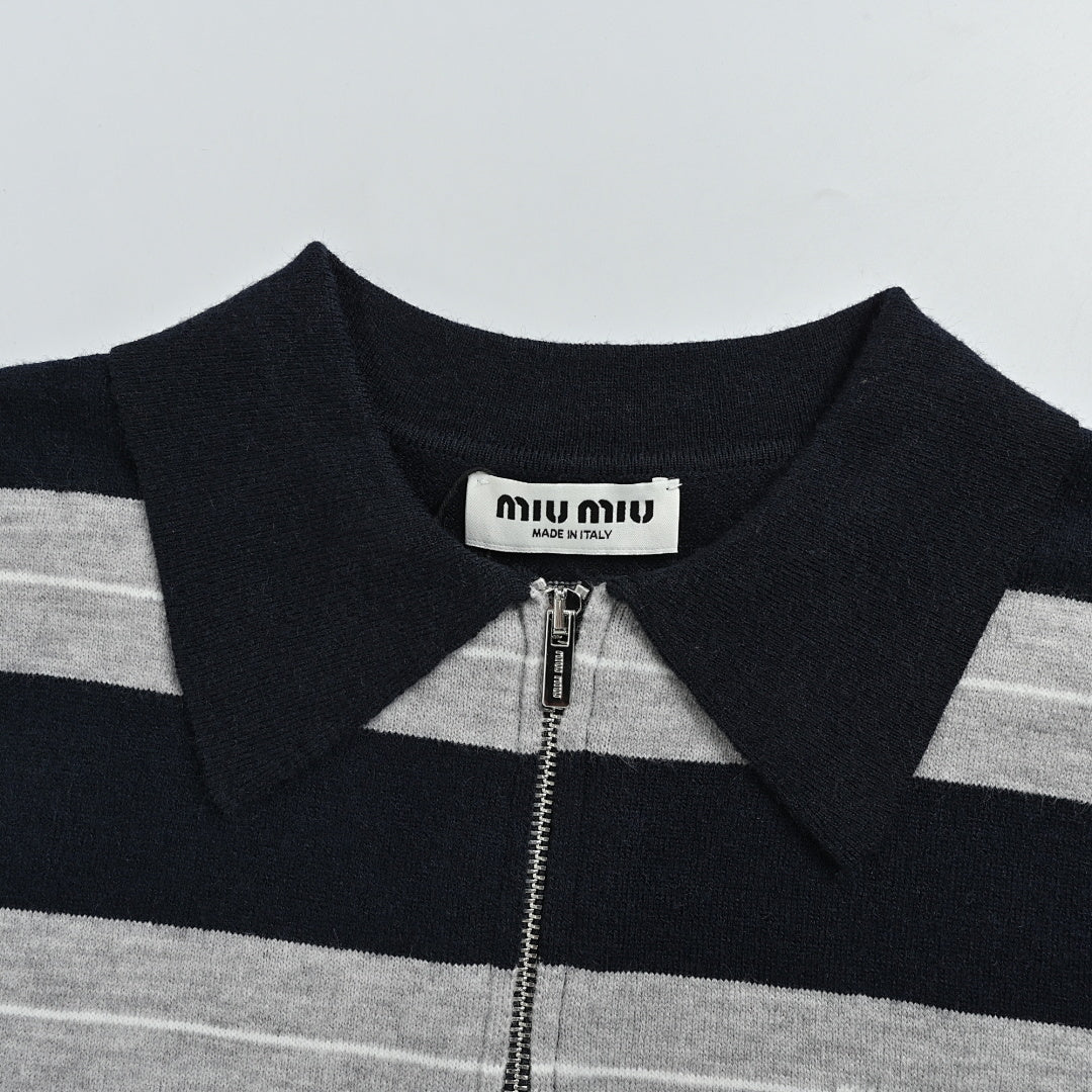 Miu Miu Sweater 100 - Navy / White - view 6